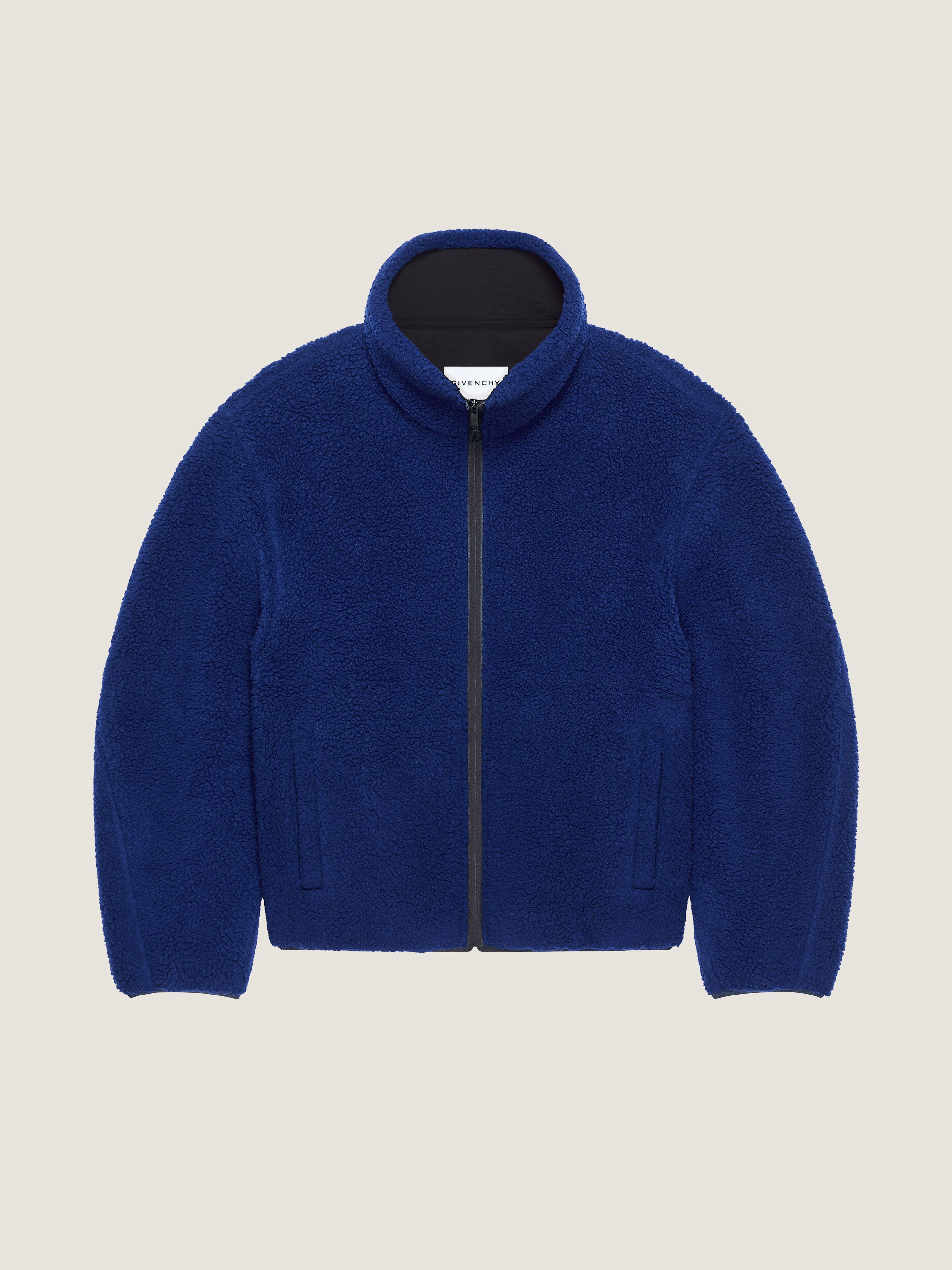 Bomber in wool fleece with GIVENCHY Paris embroidery
